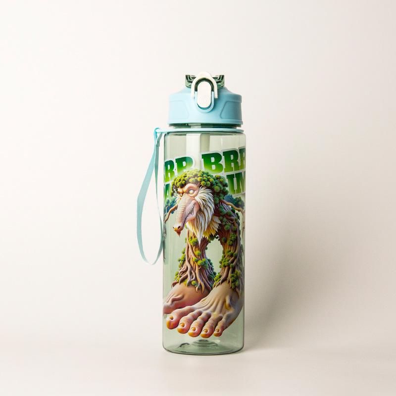 750Ml Italian Brainroot Water Bottle Brainrot Drinking Cup Water Bottles Tungtungtung Sahur Tralalero Tralala Christmas Gift