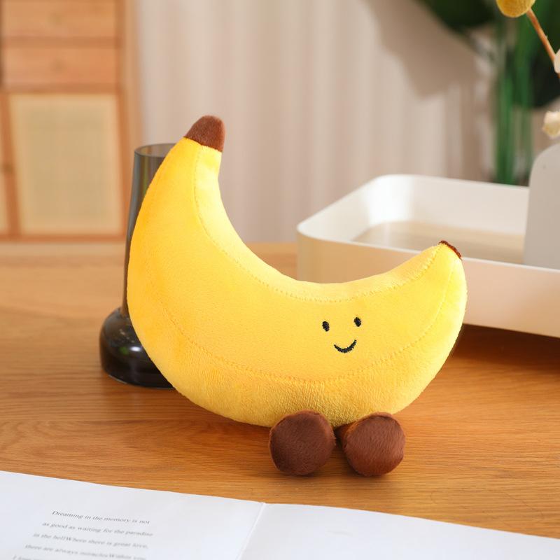 Cartoon Simulation Fruit Banana Apple Doll Plush Toy Pear Doll Home Decoration Girl Rag Doll