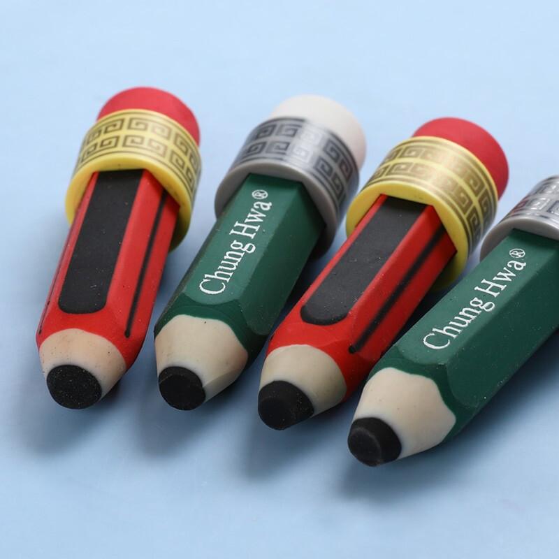2b Eraser Pencil Shape Creative Children Cartoon Eraser Stationery Supplies Kindergarten Students