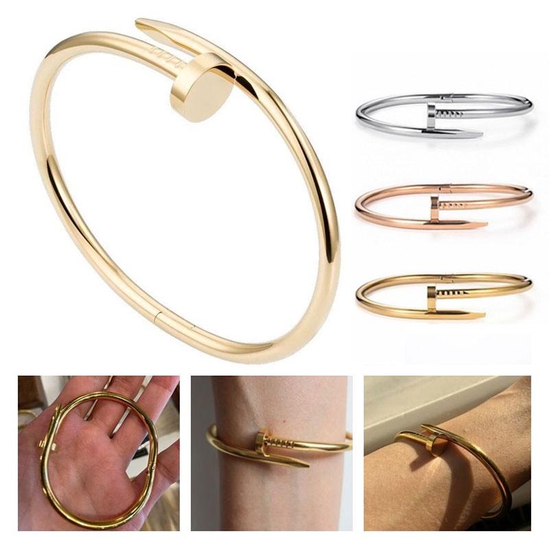 Stylish European And American Nail Bracelet With Sophisticated Design