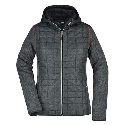 James and Nicholson Womens/Ladies Knitted Hybrid Jacket