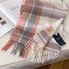 Thick Warm Winter Plaid Scarf Windproof Shawl Wrap Fashion Long Tassel Scarves