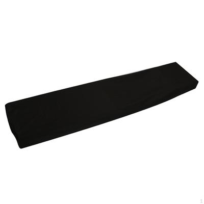 Copertura antipolvere per tastiera pianoforte elettronica nera a 88 tasti 134x29x12cm