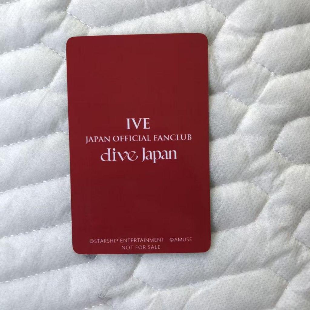 [USED] IVE DIVE FC Fan Club Long-Term Membership Renewal Benefits Trading Card Wonyoung