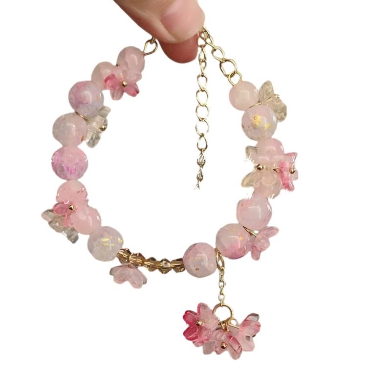 Alloy Jewelry Flower Pendant Necklace Stylish Flower Wrist Jewelry for Adding a Touch of Nature Elegance to Any Outfit 1