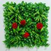 Artificial Green Plant Wall for Indoor & Outdoor Decoration - Bionic Greenery, Turf, and Hanging Floral Landscaping Background