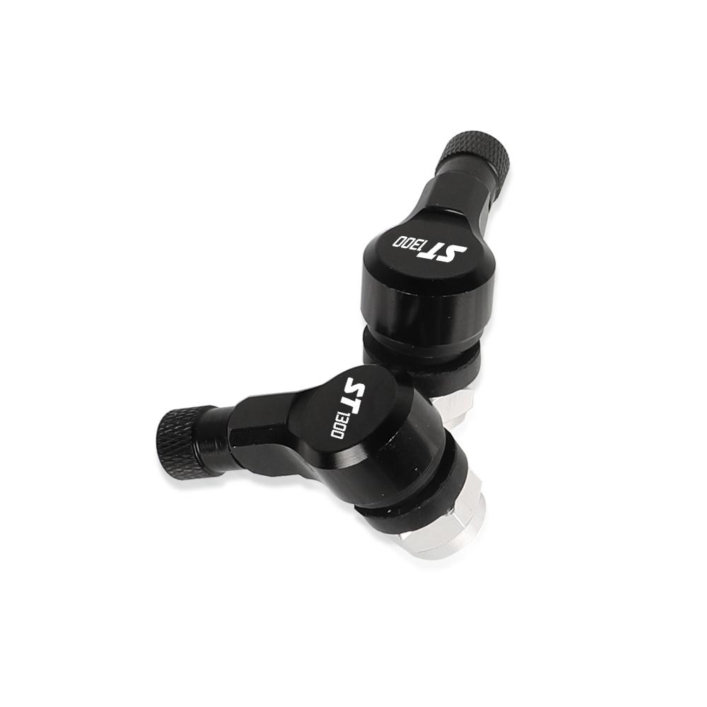 FOR Honda ST1300 ST 1300 2006 2007 2008 2009 2010 2011 2012 Motorcycle 90 Degree Cover Wheel Tire Valve Stem Airtight Covers