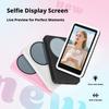 Tri Color Adjustable Wireless Rear Projector Selfie Monitor Screen Vlog Screen Magnetic Phone Rear Camera For Selfie Live Stream