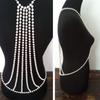 Stylish Pearls And Gold Alloy Body Chain Beach Vacation Jewelry Enhancing Women's Fashion Sense For Special Occasion