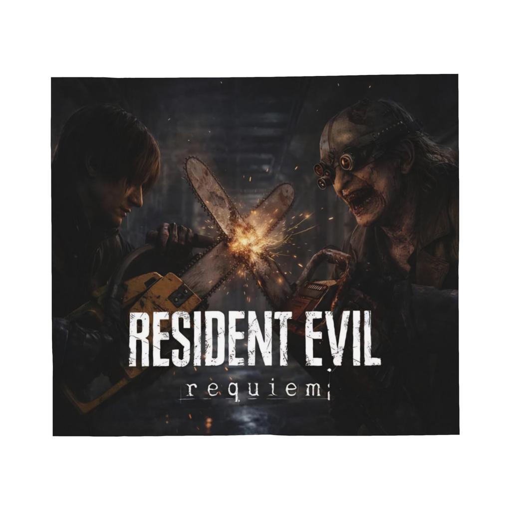 GUOYU Blanket Super Soft Residents Evils 9 Requiem Game Throw Blanket Premium Fleece Flannel Bed Blanket Warm Plush Blankets All Season Use