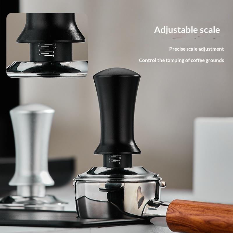 51/53/58mm Espresso Tamper With Calibrated Spring Ergonomic Barista Coffee Press for Café Commercial Use