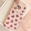 Creative Burgundy Heart-Shaped Phone Case for iPhone 17 and iPhone 17 Pro Max