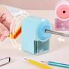 Manual Pencil Sharpener Adjustable Thickness, Auto Feeding In Single Hole Pencil Sharpener for Children Artists Student