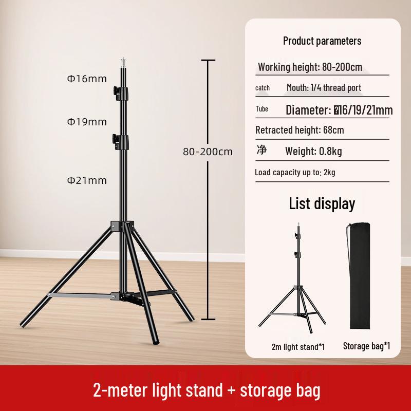Reinforced 2.8m Stainless Steel Light Stand with Magic Legs for Flash Photography