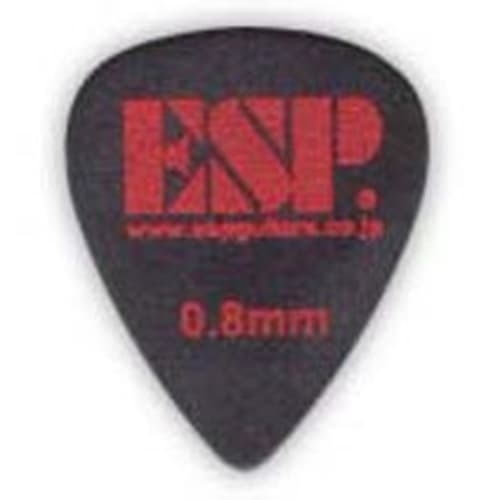 

ESP Teardrop Picks PT-PS10/BK with Slip-On Logo, 0.8mm, Black