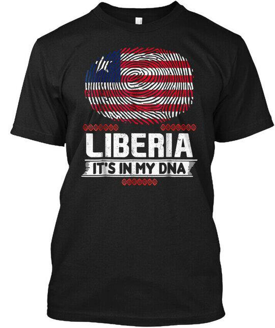

Liberia Its In My Dna Liberian Flag T s T-Shirt Made in the USA Size S to 5XL 4XL