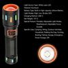 Rechargeable Colorful Fluorescent Flashlight Adjustable Focus Aluminum Alloy LED Flashlight Powerful White laser Torch Outdoor