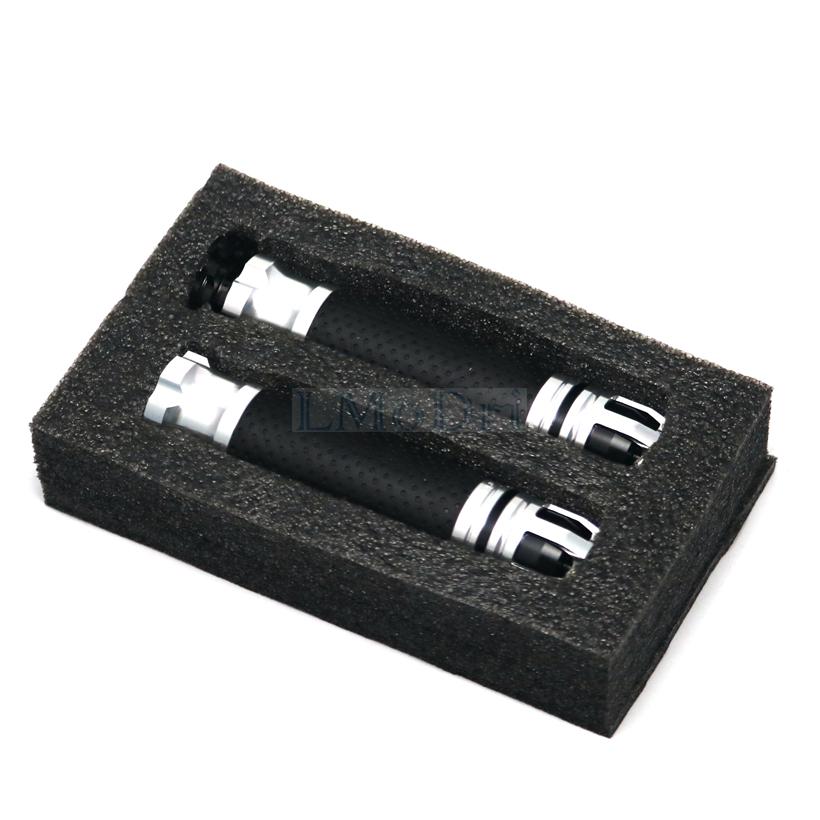 Motorcycle 7/8" 22MM Handlebar Grips Universal Handle Bar End Skid Hand Grip CNC