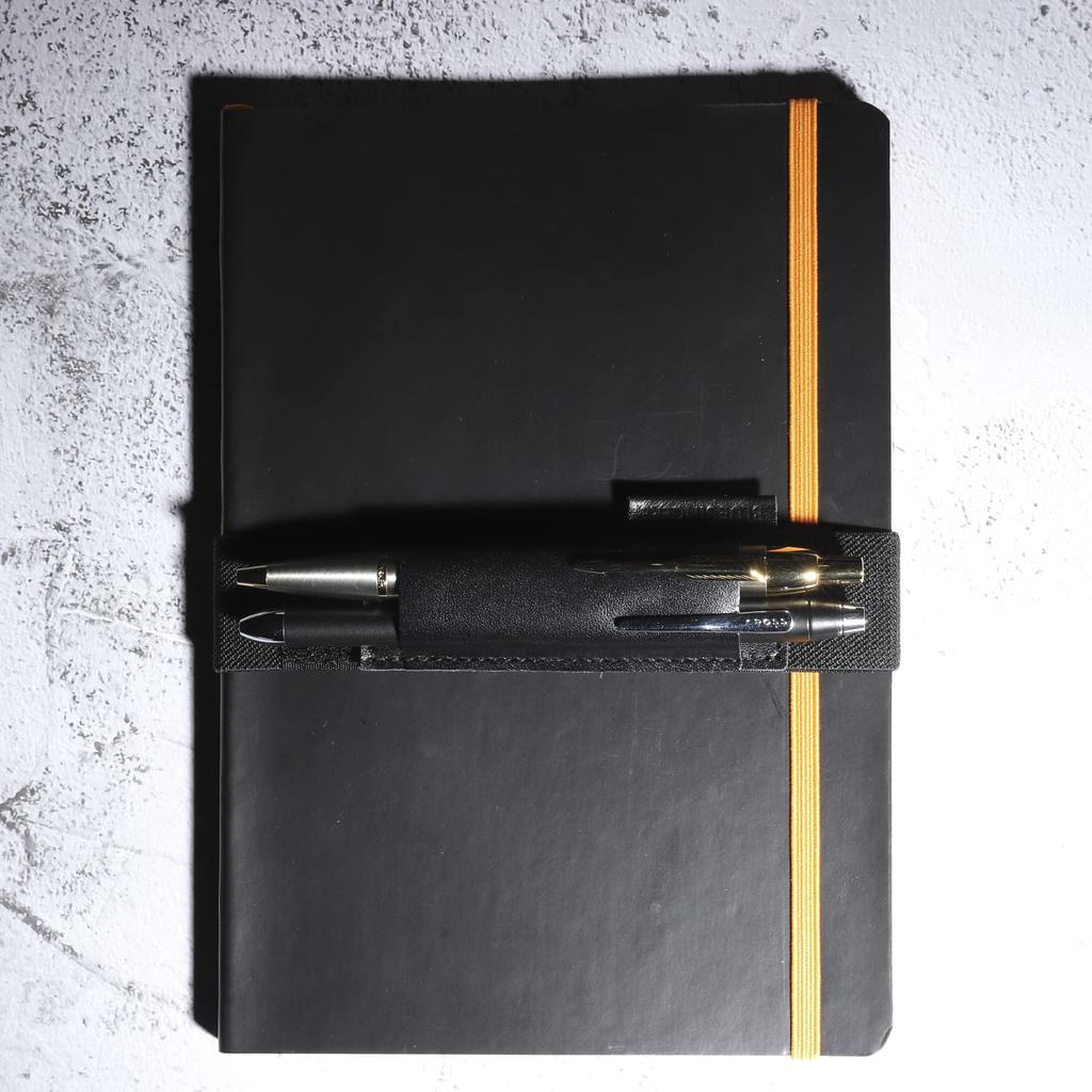 Rodia Pen Holder for Genuine Italian A6 A5 Slim Pen Gift Box RDP1 [BLUE SINCERE] Notebooks, Leather, Leather, - Size, Case, Men's, Women's,
