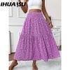 IHUASU Dámská módní ležérní letní jarní sukně
