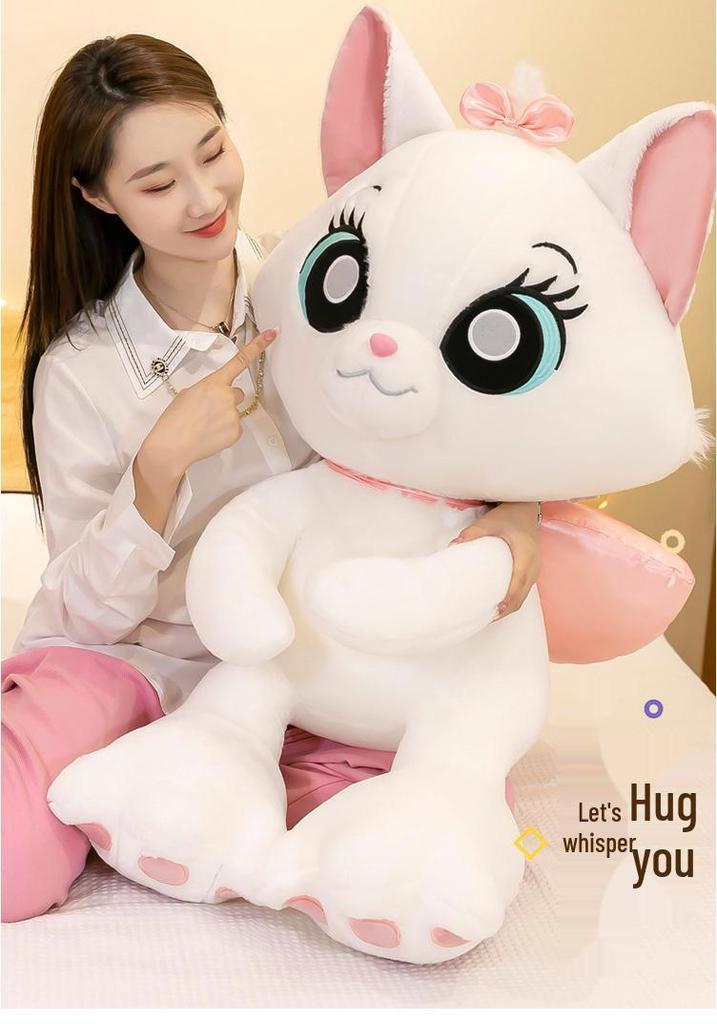 Adorable Marie Cat Plush Toy - Cartoon Cat Pillow Gift for Girls