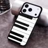 Music Piano Elegant Phone Case for iPhone 17 16 15 Pro Max Air 14 13 12 11 Plus Shockproof Capa Cover