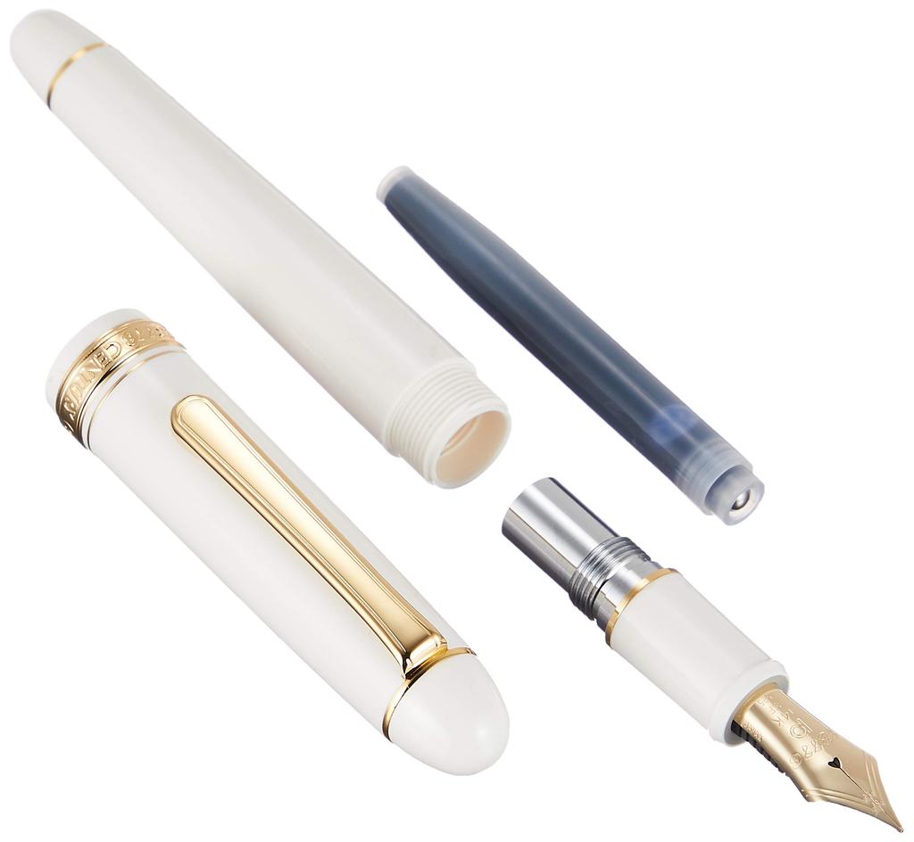 Platinum Fountain Pen Century Chenonceau White Fine Soft PNB-13000#2-0