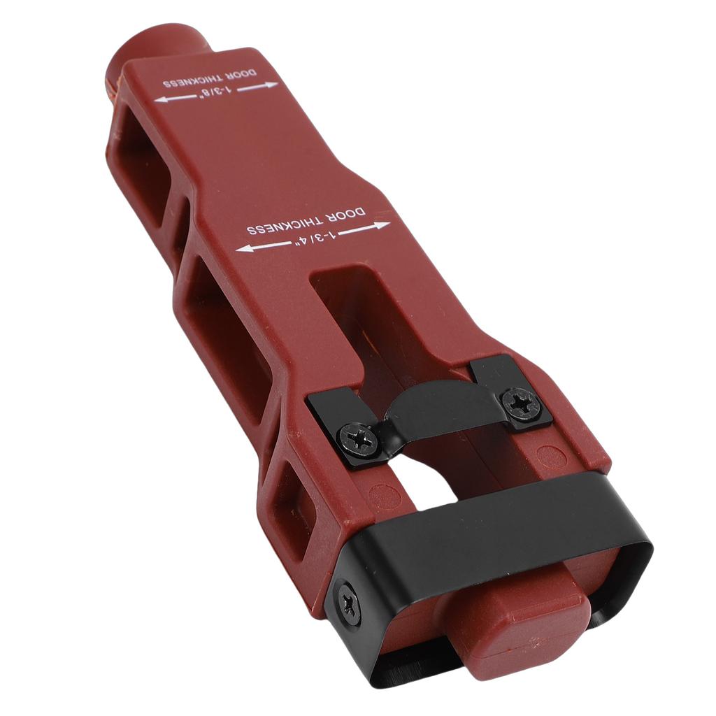 Door Latch Mortise Tool Installation Kit Help Remove Material Accurate Professional for 1 3 4in 1 3 8in Thickness Red