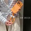 Classic Wrist Strap Phone Case Suitable For iPhone 17 Pro Max Short Strap 16 14 15 Plus Anti-Slip 12 13 11 Pro Max Case,Charm