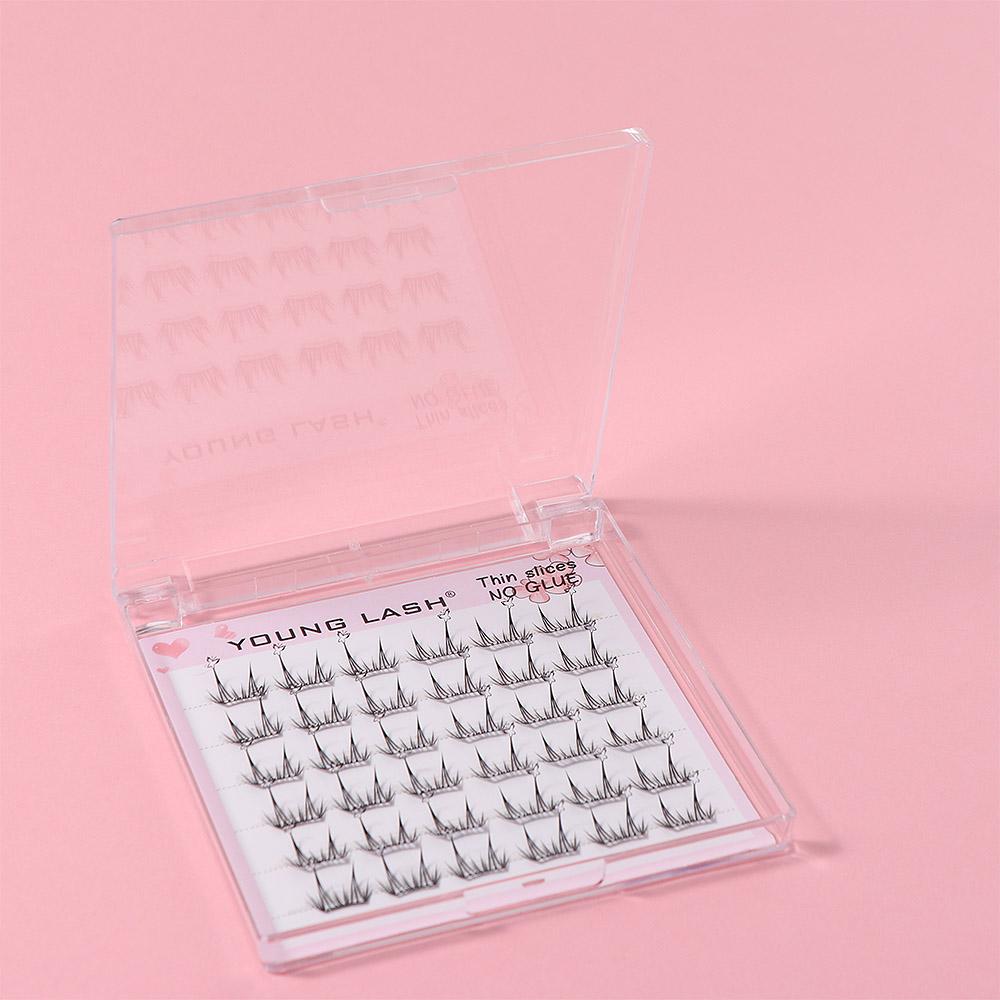 Segmented Individual Cluster Eyelashes Glue Free False Eyelashes  Cosplay Party