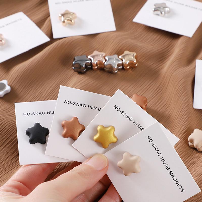 Matte Magnet Hijab Pins Magnetic Brooch for Headscarf Women Shawl Strong Magnetic Button Muslim Turban Headscarf Accessories