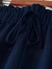 2025 Euro-America Straight-Leg Casual Summer Pants: Solid Color, Plus Size, Loose Wide-Leg Design