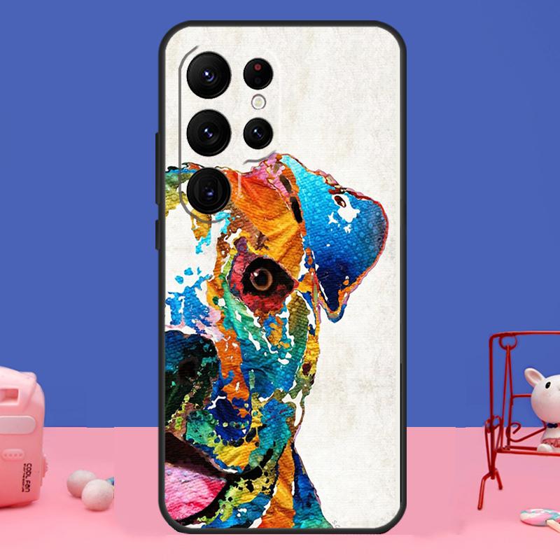 

Pit Bull Lovely Pet Dog Pitbull Case For Samsung Galaxy S23 S22 S24 Ultra S8 S9 S10 Plus Note 10 20 Ultra S20 S21 FE Cover Galaxy S24 Plus