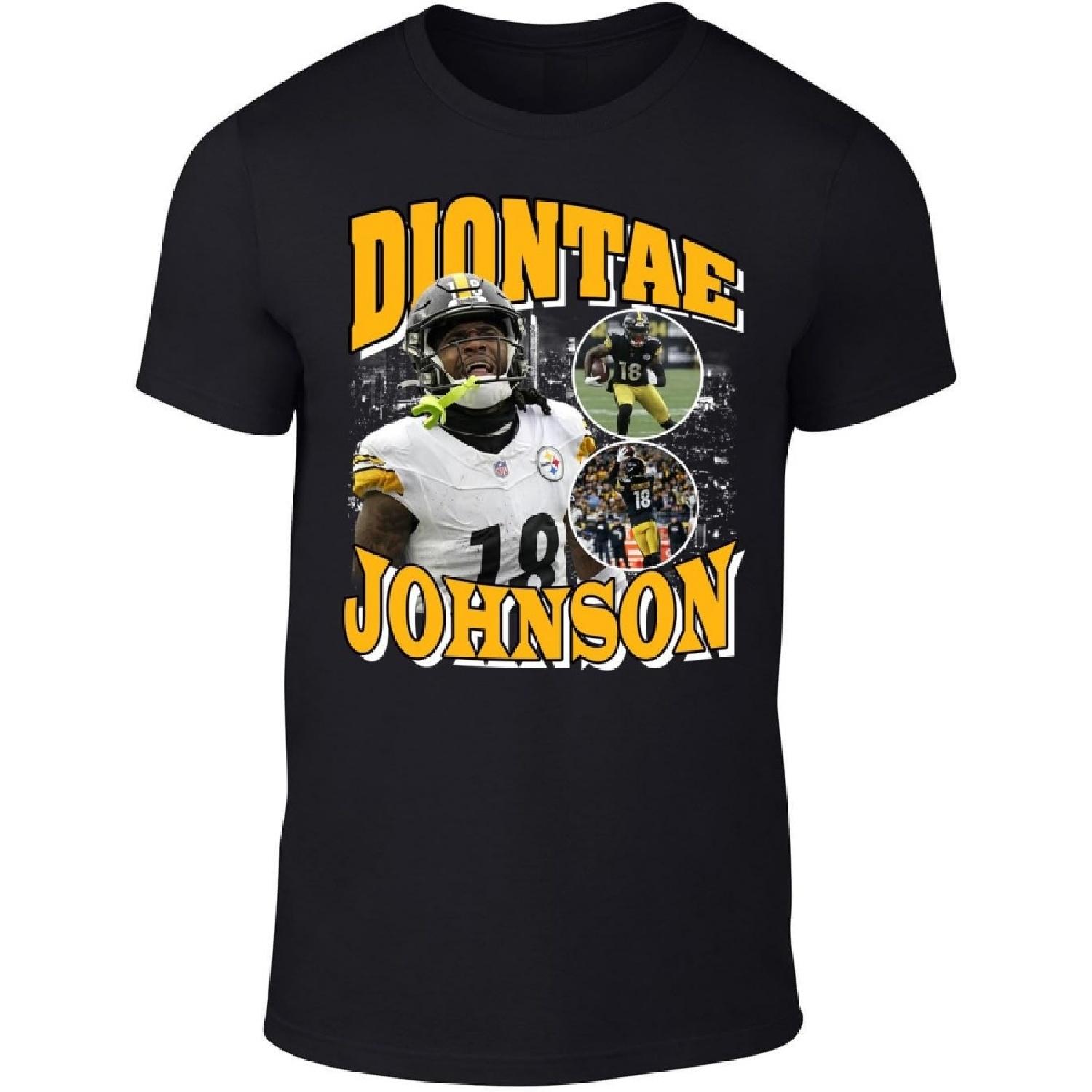 Black Diontae Johnson Bootleg Style T-Shirt S