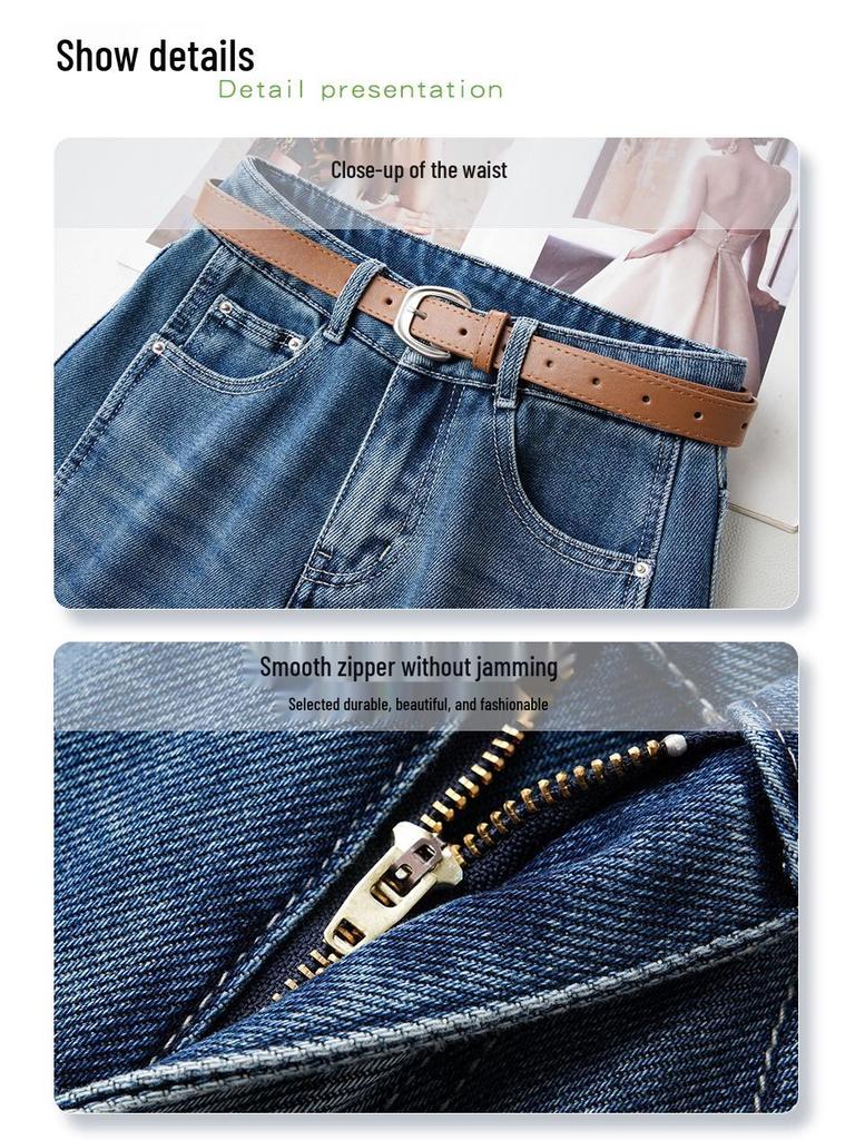 Light Blue 2025 High-Waisted Slimming Women's Harem Jeans