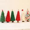 Weihnachts-Wollfilzschmuck Handgefertigte Tierfiguren für Weihnachtsbaum, Tischplatte, Fensterdekoration, Feiertags-Heimdeko