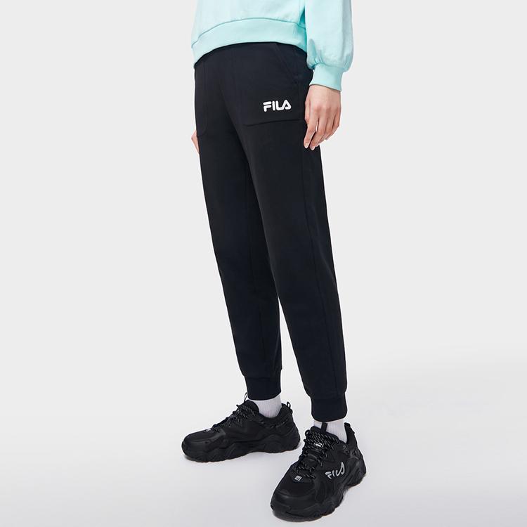 New FILA ORIGINALE Casual Pants Women's Jet Black F11W319605FBK