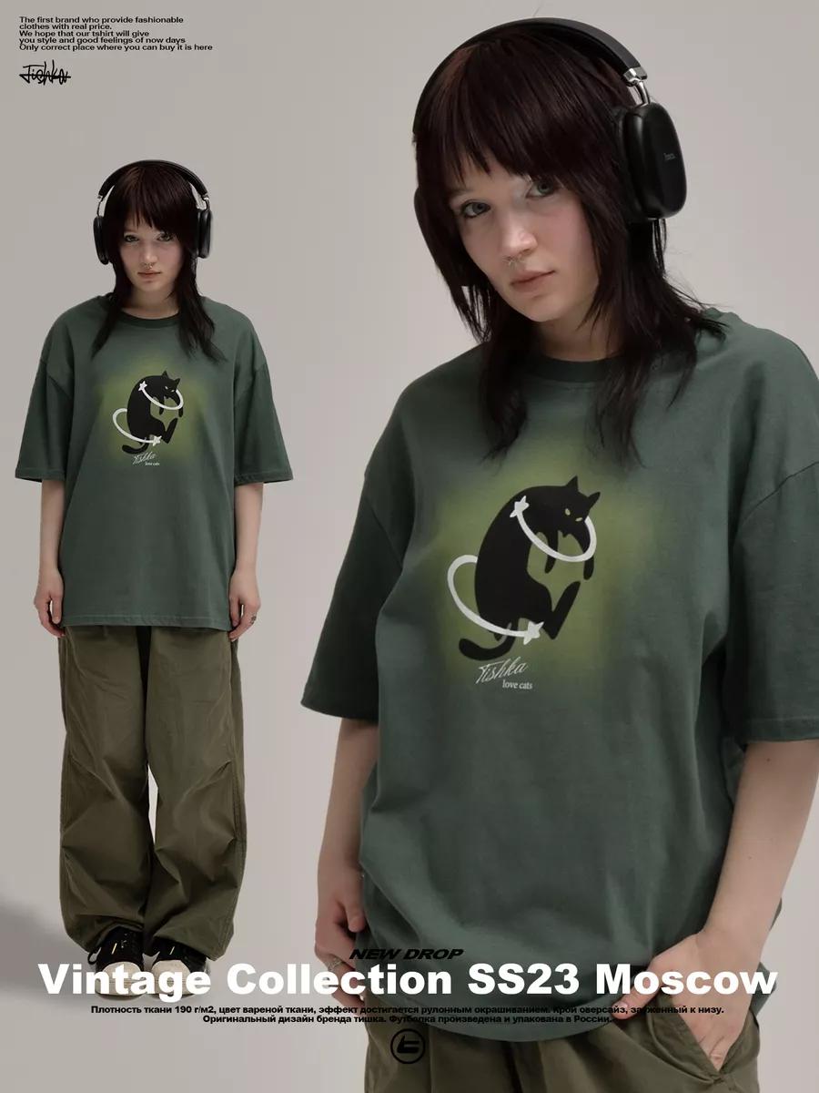 Oversized t-shirt with retro y2k print L