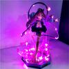 Anime Toys Mdoel Kanroji Mitsuri Led DIY PVC Action Mdoel Doll Gift