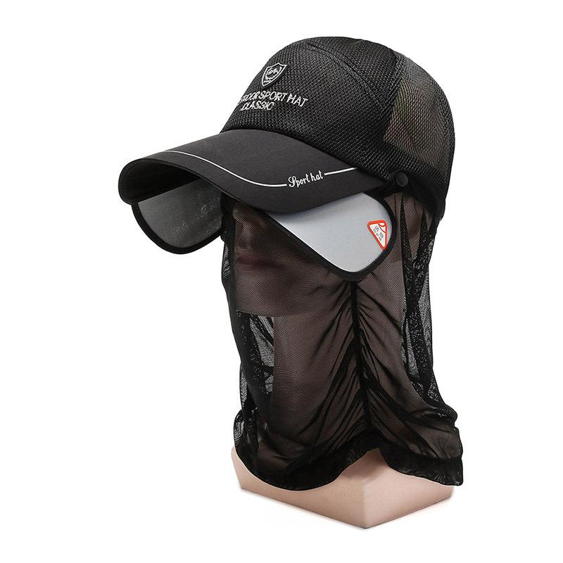 Summer New Baseball Cap Visor Cap Cap Neck Protection Sun Hat Fishing Cap Pull Brim Hat