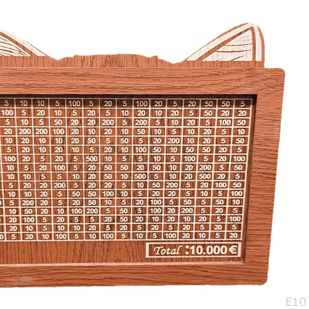 Classic Wooden Bank with Digital Display for Saving Money