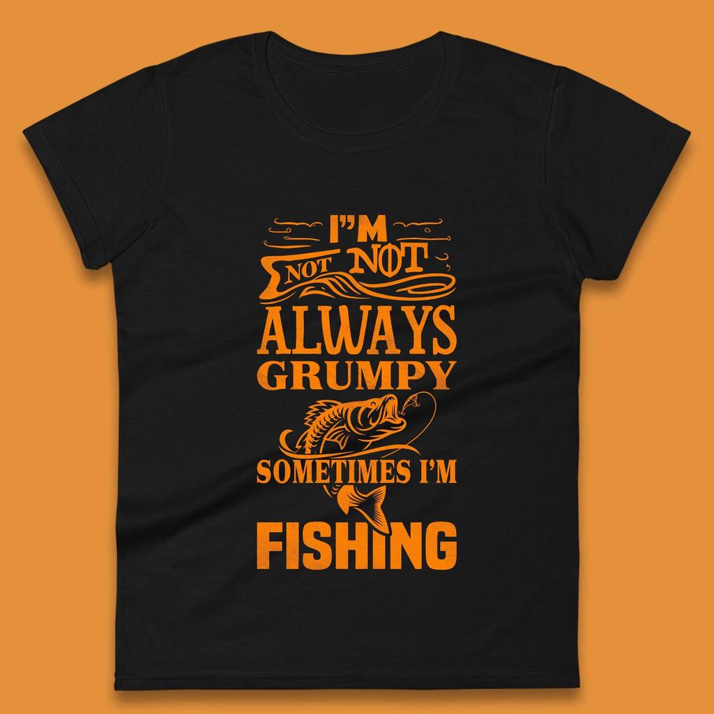Grumpy Fisherman Womens T-Shirt Mens Tops Tees Unisex