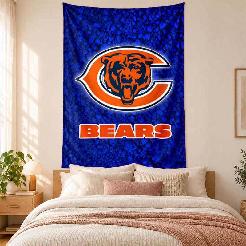 Chicago Bears Tapestry Highquality for Decorating Living Room Bedroom Dorm Walls Ideal As Bedroom Wallart Orholiday Gift