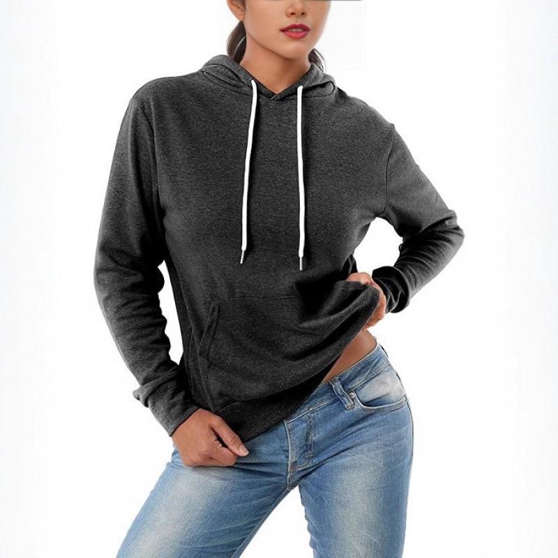 2025 Essential Women's Lightweight Long Sleeve Pullover Hoodie