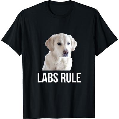 White Labrador Retrievers Rule (Labs) T-Shirt T-Shirt