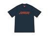 Supreme Raised Script S/S Top "Navy"