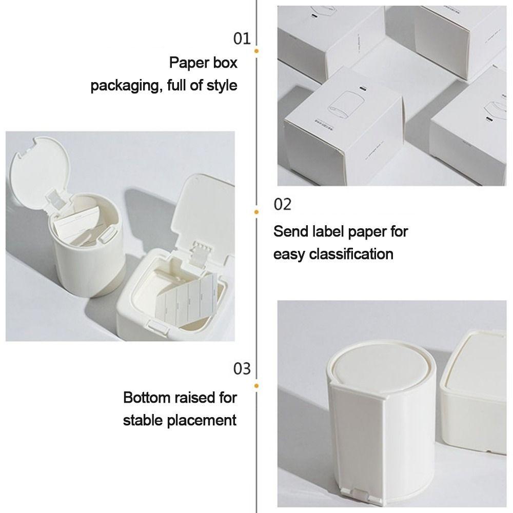 Plastic Storage Box Pop Window Type Beads Container Useful Cotton Swab Box  Hair Accessories Class