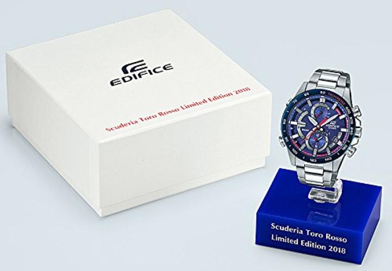 Casio Edifice Scuderia Toro Rosso Limited Edition Smartphone Link Series Watch Silver EQB-900TR-2AJR Men's