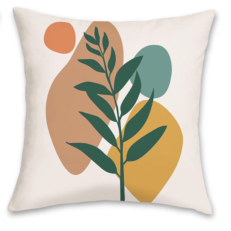 Home Decor Vibrant Geometric And NaturePrint Pillow Covers Pattern Cushion Cover Suitable For Sofa Bedroom Car Pillow Cover