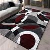 Geometric Pattern 3D Area Rugs for Living Room and bedroom decor Washable Carpets with Non-slip Backing European Inspired Mats
